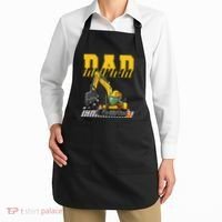 Funny Dad Construction Excavator Matching Family Apron thumb 2