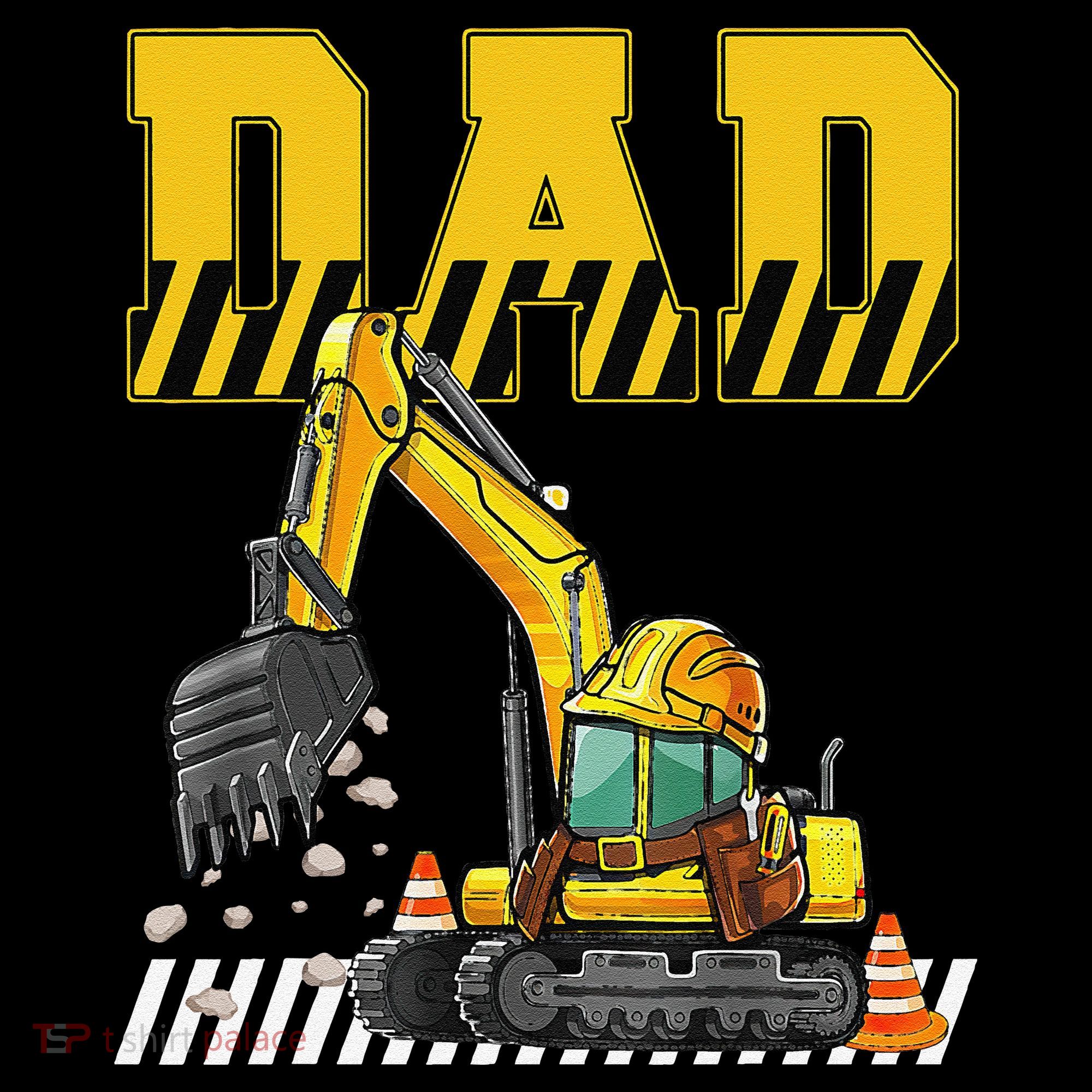 Funny Dad Construction Excavator Matching Family Coffee Mug