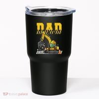 Funny Dad Construction Excavator Matching Family Tumbler thumb 0