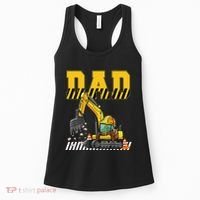 Funny Dad Construction Excavator Matching Family Women's Tank Top thumb 0