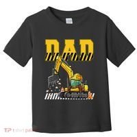 Funny Dad Construction Excavator Matching Family Toddler T-Shirt thumb 0