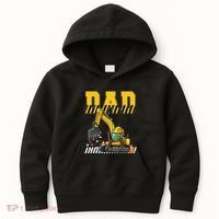 Funny Dad Construction Excavator Matching Family Kids Hoodie thumb 0