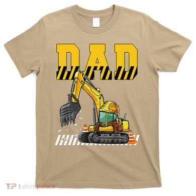 Funny Dad Construction Excavator Matching Family T-Shirt