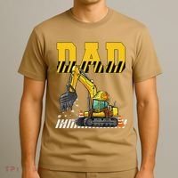 Funny Dad Construction Excavator Matching Family T-Shirt thumb 3