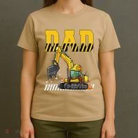 Funny Dad Construction Excavator Matching Family T-Shirt thumb 4