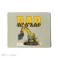 Funny Dad Construction Excavator Matching Family Mousepad thumb 0