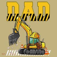 Funny Dad Construction Excavator Matching Family Mousepad thumb 1
