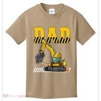 Funny Dad Construction Excavator Matching Family Kids T-Shirt thumb 0