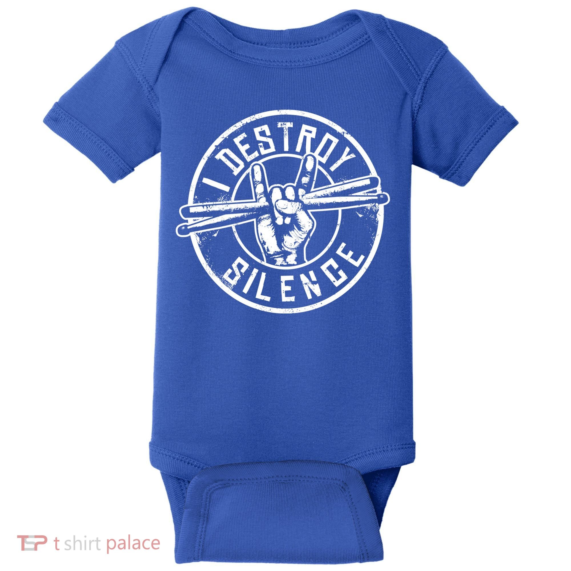 Funny Drummer Cute Gift Musician Gift Percussion Lover Cute Gift Baby Bodysuit