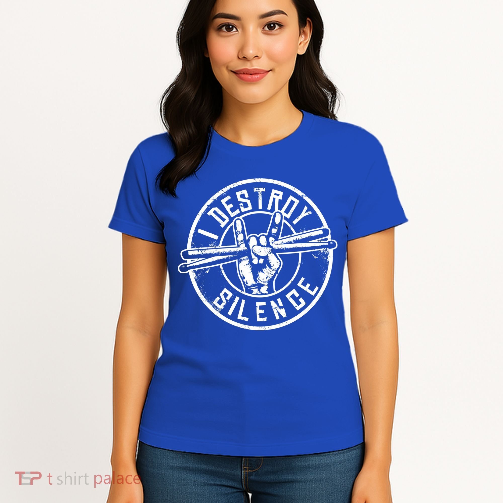 Funny Drummer Cute Gift Musician Gift Percussion Lover Cute Gift Women's T-Shirt