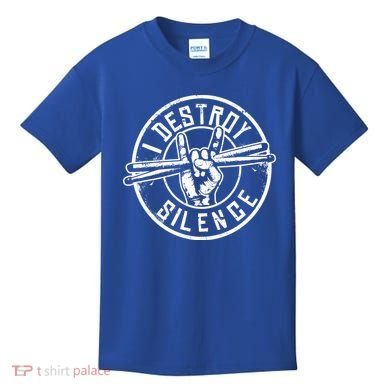 Funny Drummer Cute Gift Musician Gift Percussion Lover Cute Gift Kids T-Shirt