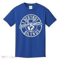 Funny Drummer Cute Gift Musician Gift Percussion Lover Cute Gift Kids T-Shirt thumb 0