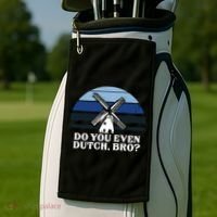 Funny Dutch College Gift Student Do You Even Dutch Bro Joke Gift Golf Towel thumb 2