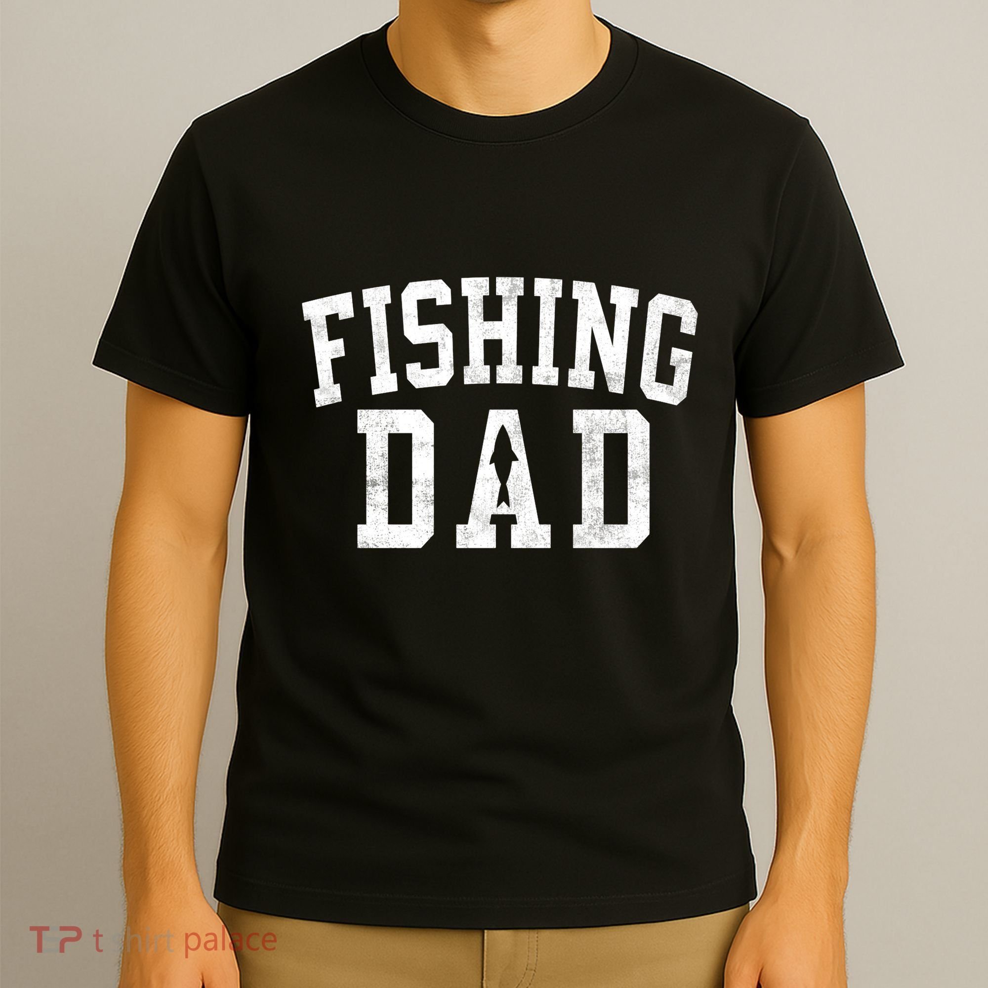 Fishing Dad Classic Bold Font FatherS Day Daddy T-Shirt