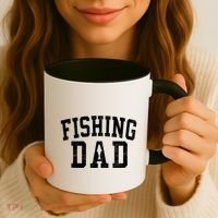 Fishing Dad Classic Bold Font FatherS Day Daddy Coffee Mug thumb 3