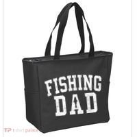 Fishing Dad Classic Bold Font FatherS Day Daddy Tote Bag thumb 2