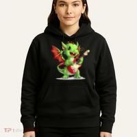 Fun Dragon Costume For Guitarists And Electric Guitar Lovers Hoodie thumb 5