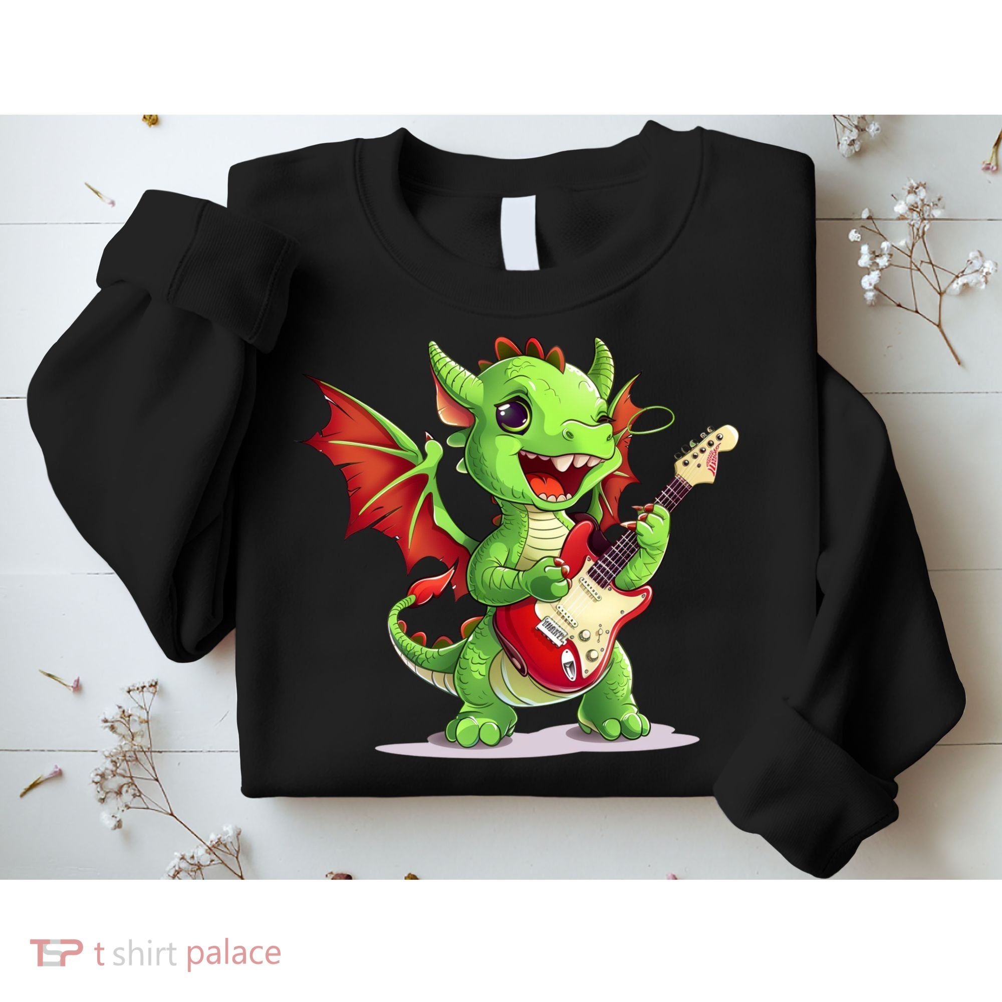 Fun Dragon Costume For Guitarists And Electric Guitar Lovers Sweatshirt