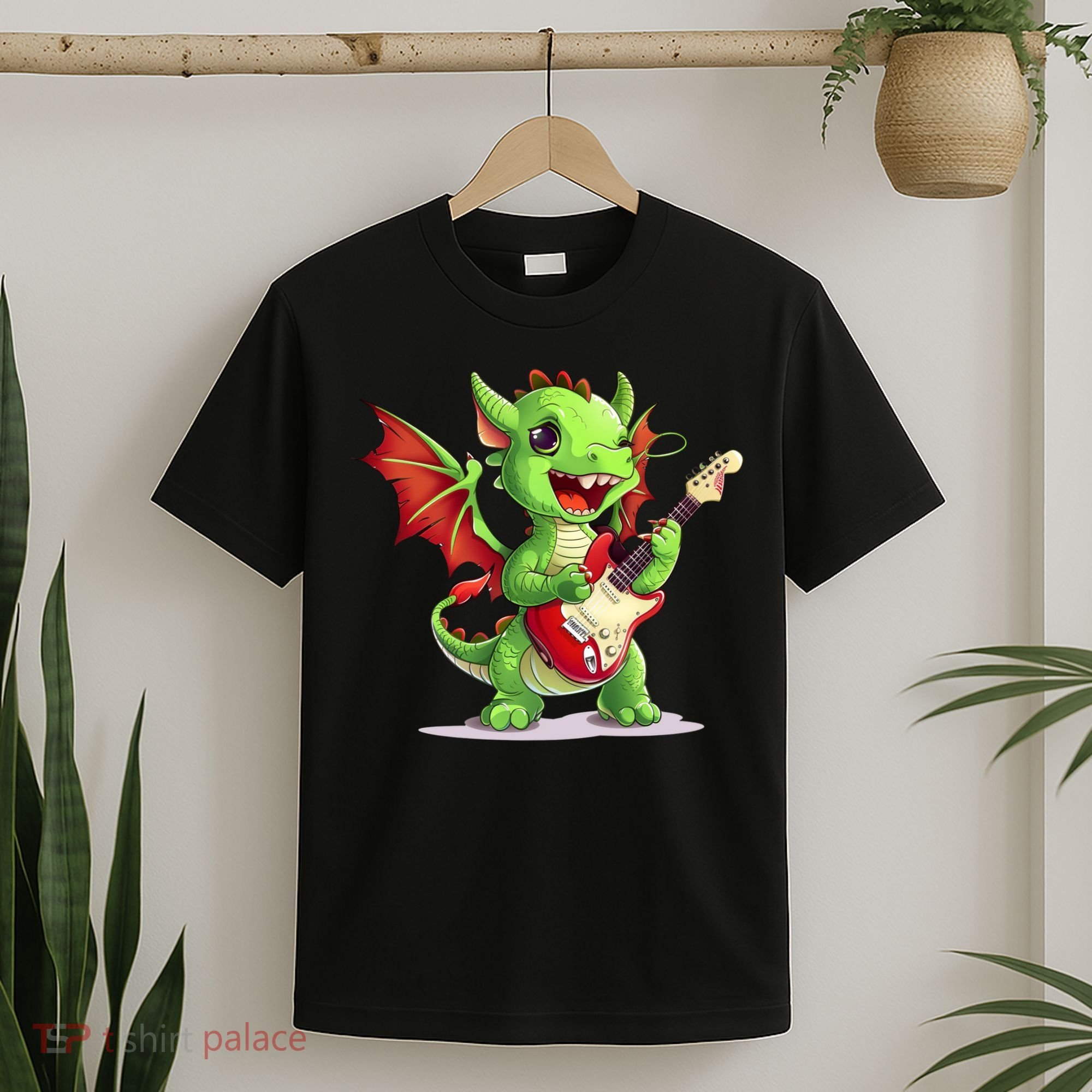 Fun Dragon Costume For Guitarists And Electric Guitar Lovers T-Shirt