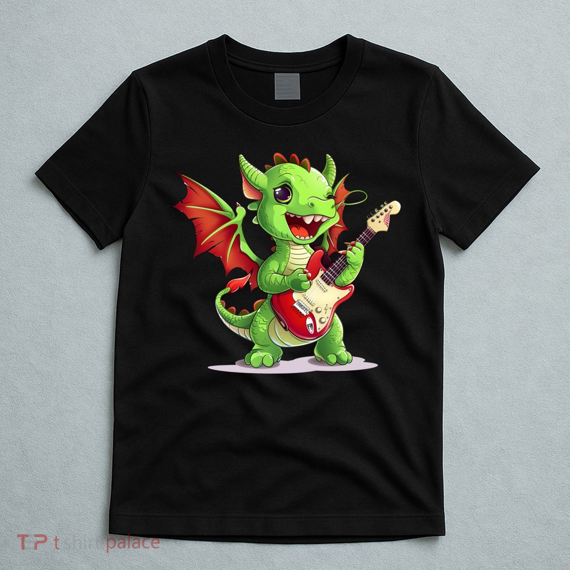 Fun Dragon Costume For Guitarists And Electric Guitar Lovers T-Shirt