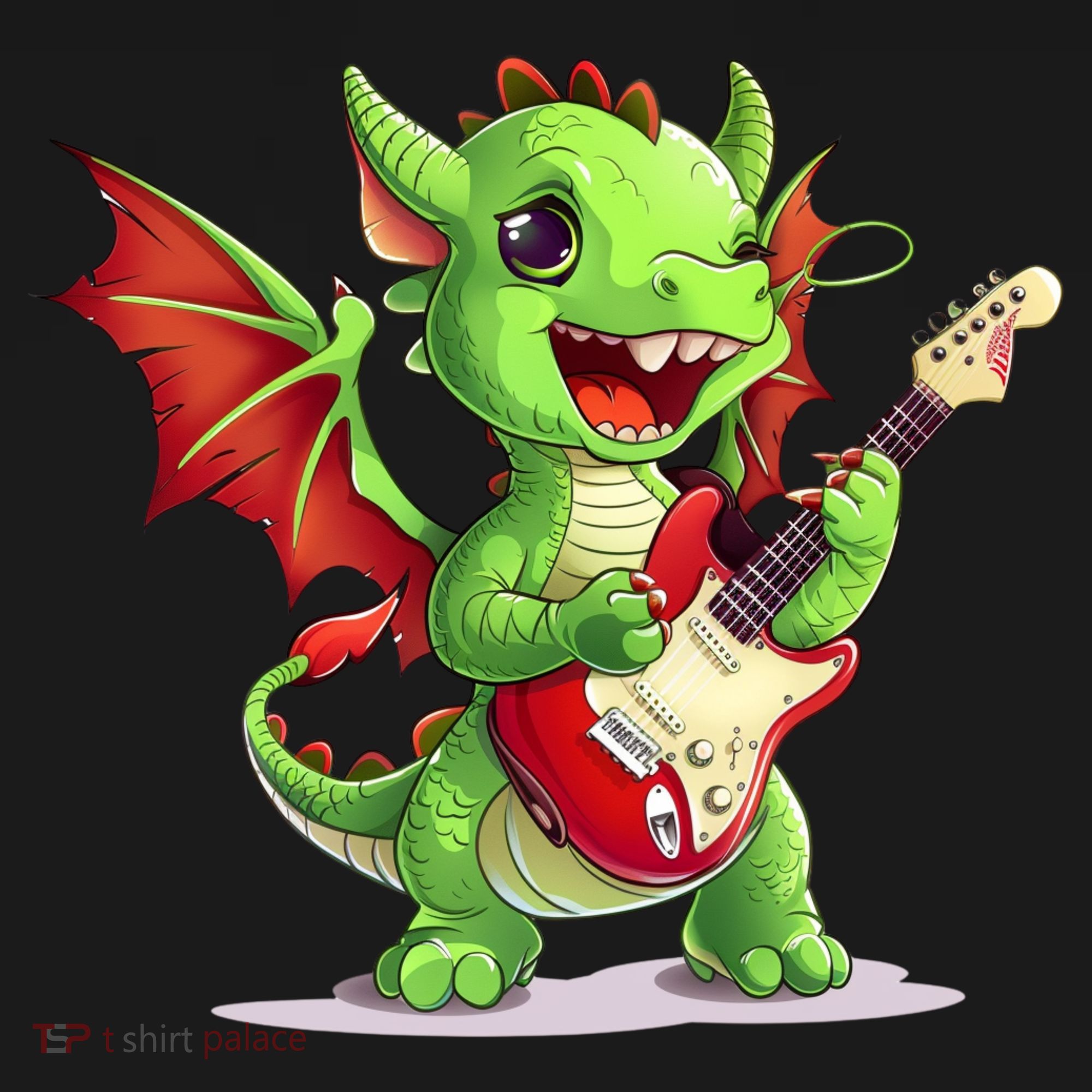 Fun Dragon Costume For Guitarists And Electric Guitar Lovers Women's Hoodie