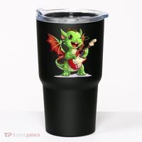 Fun Dragon Costume For Guitarists And Electric Guitar Lovers Tumbler thumb 0