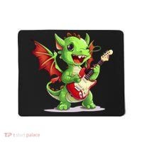 Fun Dragon Costume For Guitarists And Electric Guitar Lovers Mousepad thumb 0