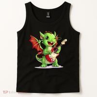 Fun Dragon Costume For Guitarists And Electric Guitar Lovers Tank Top thumb 2