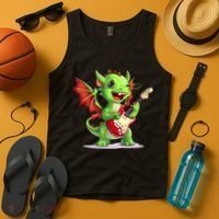 Fun Dragon Costume For Guitarists And Electric Guitar Lovers Tank Top thumb 4