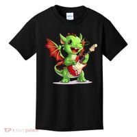 Fun Dragon Costume For Guitarists And Electric Guitar Lovers Kids T-Shirt thumb 0