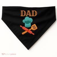 Fathers Day Cook Chef Baker For Dad Gift USA-Made Doggie Bandana thumb 0