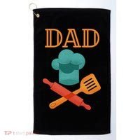 Fathers Day Cook Chef Baker For Dad Gift Golf Towel thumb 0