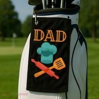 Fathers Day Cook Chef Baker For Dad Gift Golf Towel thumb 2