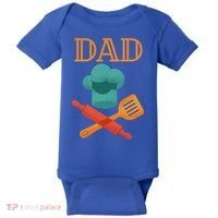 Fathers Day Cook Chef Baker For Dad Gift Baby Bodysuit thumb 0