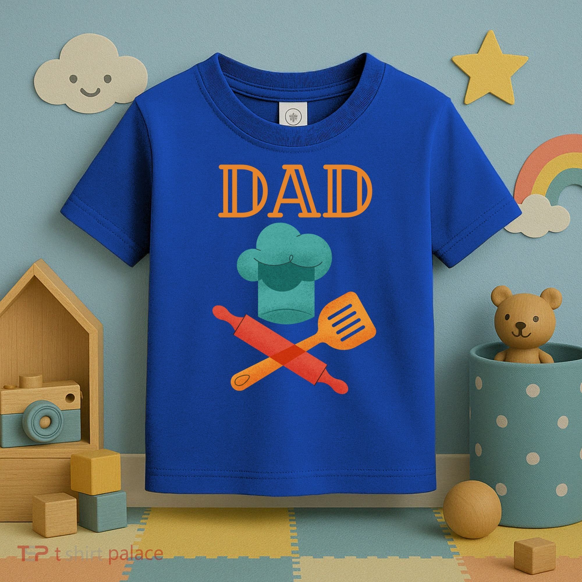 Fathers Day Cook Chef Baker For Dad Gift Toddler T-Shirt