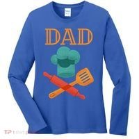 Fathers Day Cook Chef Baker For Dad Gift Women's Long Sleeve Shirt thumb 0