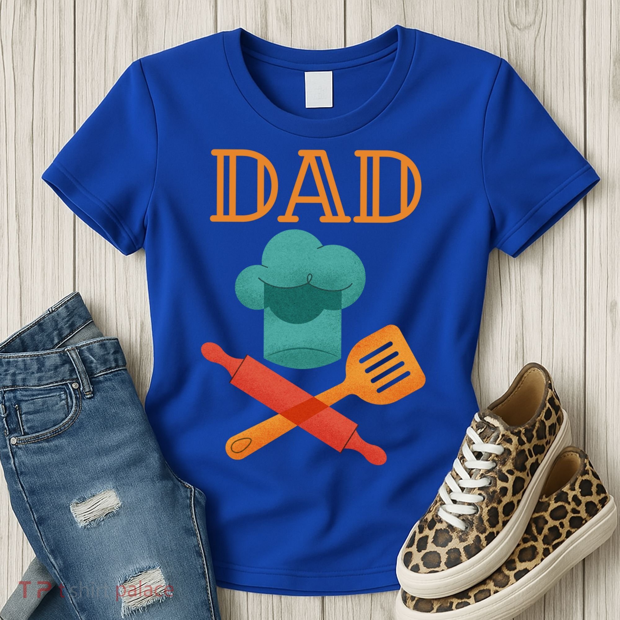 Fathers Day Cook Chef Baker For Dad Gift Women's T-Shirt