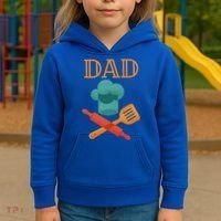 Fathers Day Cook Chef Baker For Dad Gift Kids Hoodie thumb 3