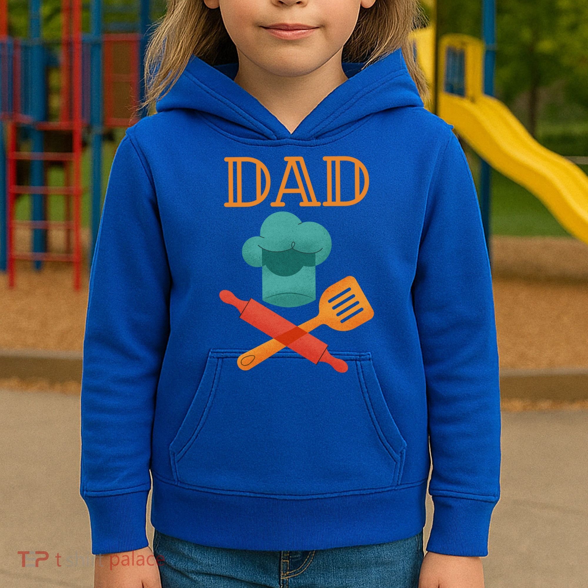 Fathers Day Cook Chef Baker For Dad Gift Kids Hoodie