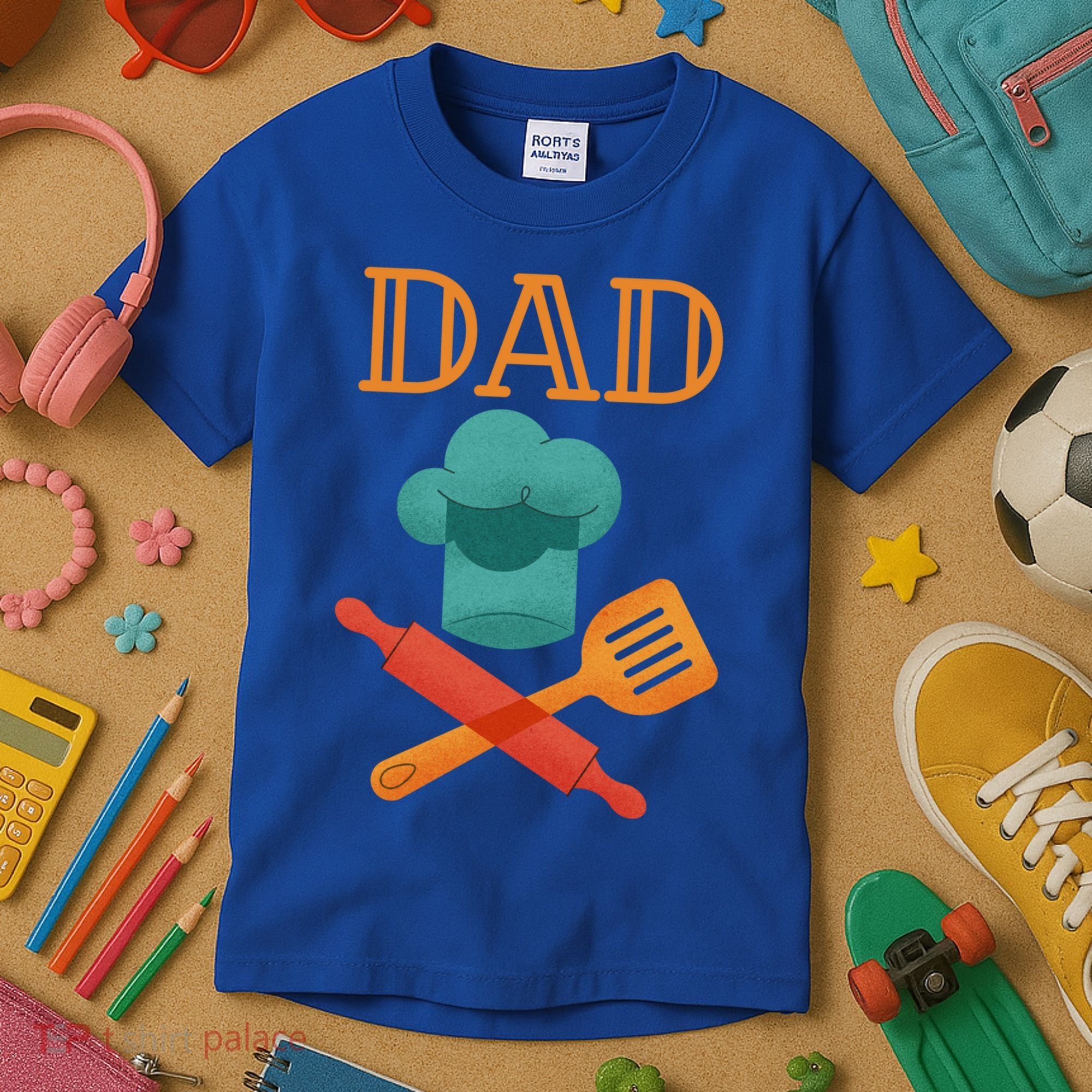 Fathers Day Cook Chef Baker For Dad Gift Kids T-Shirt