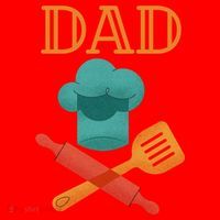 Fathers Day Cook Chef Baker For Dad Gift Santa Hat thumb 1