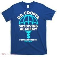 Funny D.B. Cooper Shirt DB Cooper Skydiving Academy T-Shirt thumb 0