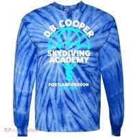 Funny D.B. Cooper Shirt DB Cooper Skydiving Academy Tie-Dye Long Sleeve Shirt thumb 0