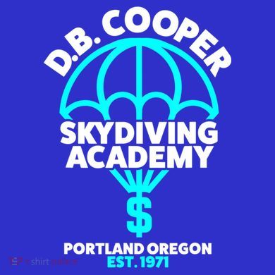 Funny D.B. Cooper Shirt DB Cooper Skydiving Academy Tie-Dye Long Sleeve Shirt