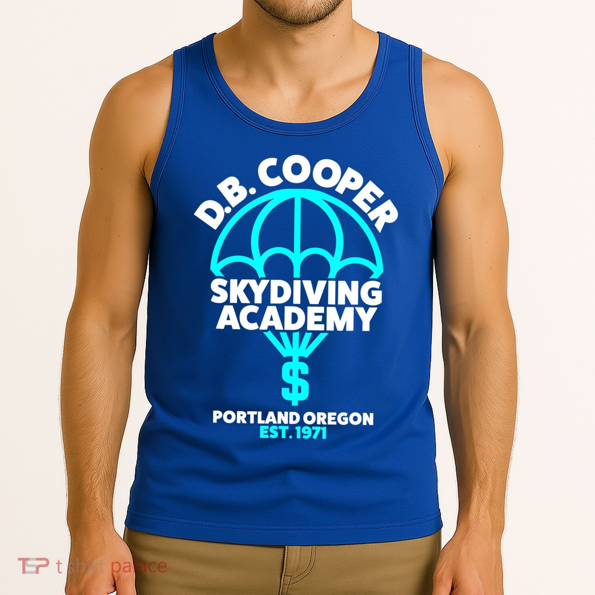 Funny D.B. Cooper Shirt DB Cooper Skydiving Academy Tank Top
