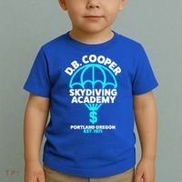 Funny D.B. Cooper Shirt DB Cooper Skydiving Academy Toddler T-Shirt thumb 2