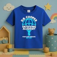 Funny D.B. Cooper Shirt DB Cooper Skydiving Academy Toddler T-Shirt thumb 3