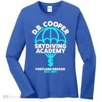 Funny D.B. Cooper Shirt DB Cooper Skydiving Academy Women's Long Sleeve Shirt thumb 0