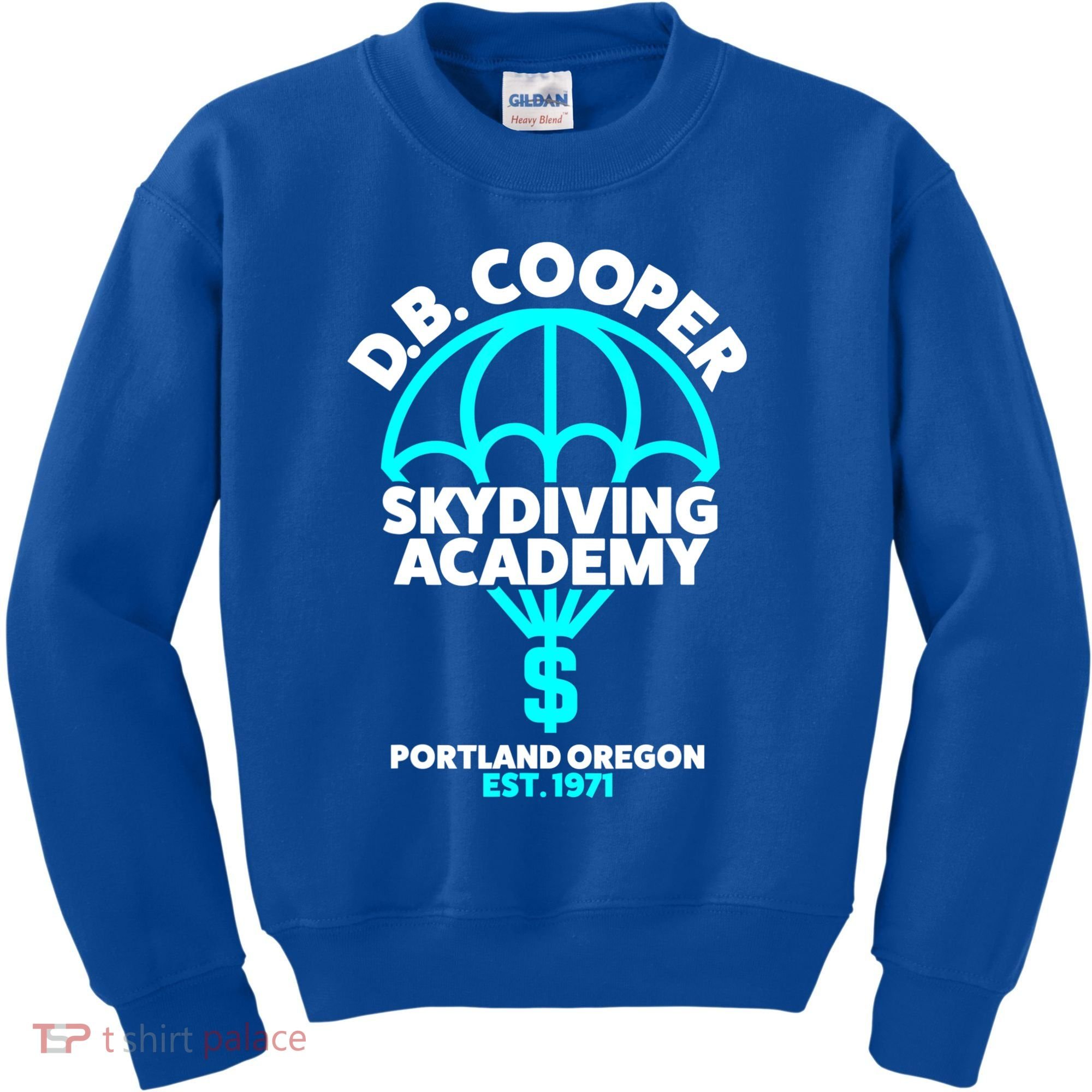 Funny D.B. Cooper Shirt DB Cooper Skydiving Academy Kids Sweatshirt