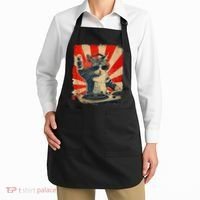 Funny Dj Cat Disco Sound Tech Headphone Music Apron thumb 2